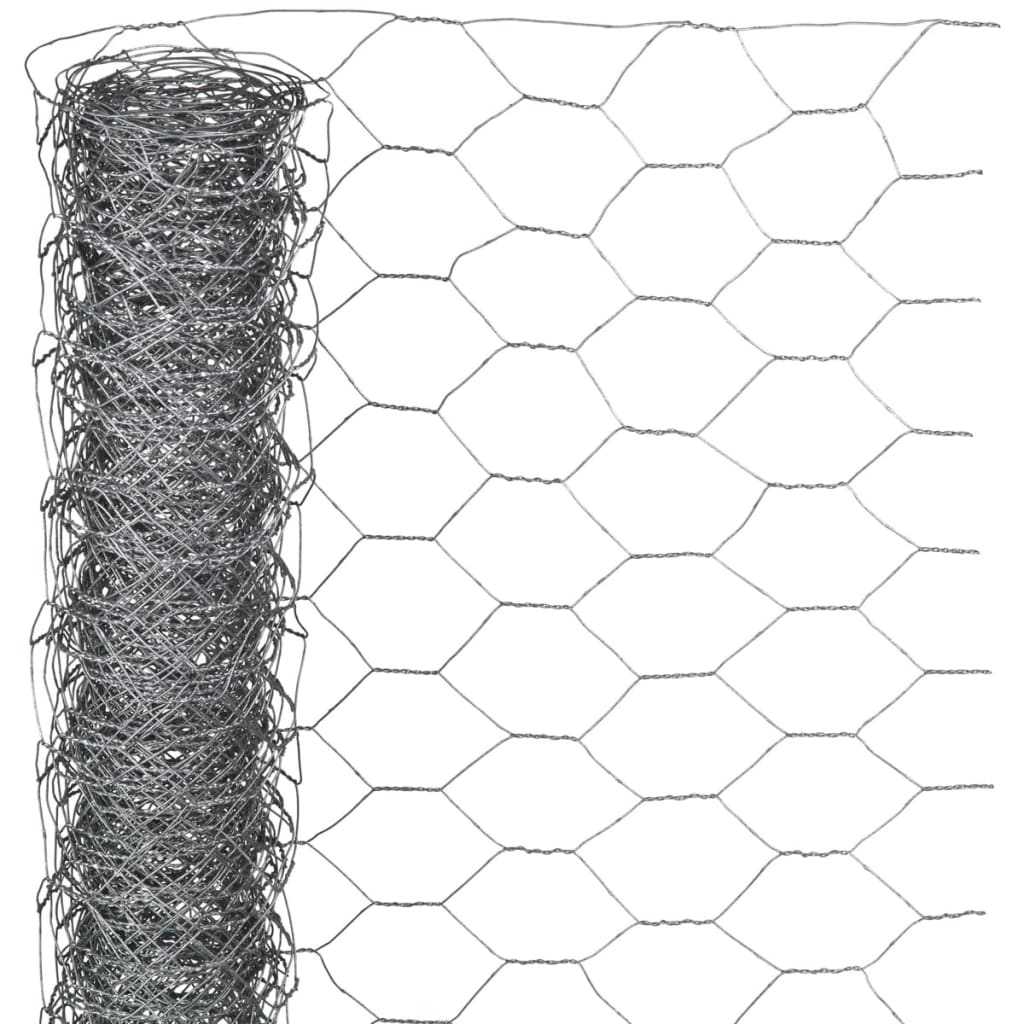 Nature Gjerdenetting sekskantet 1x10 m 40 mm galvanisert stål