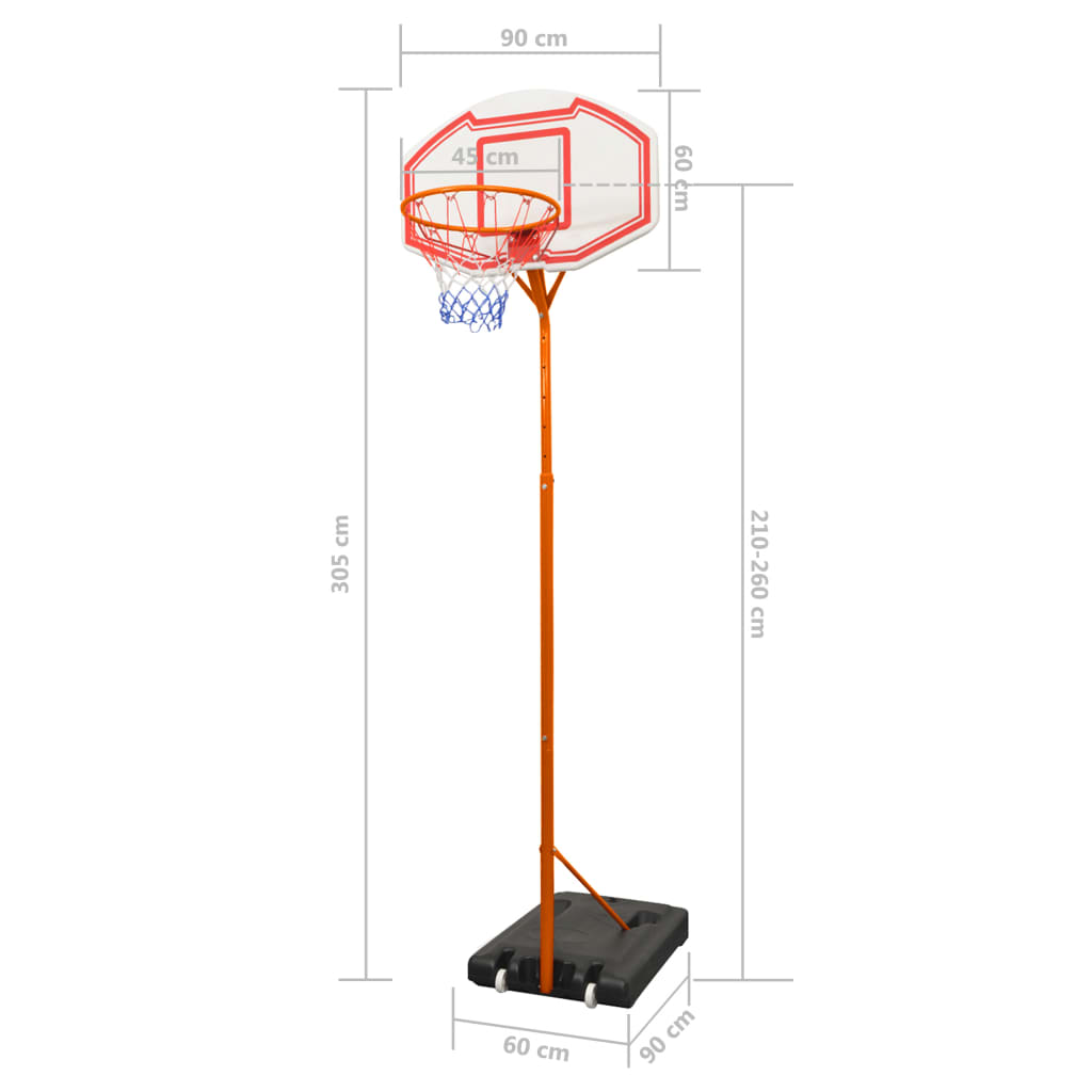 vidaXL Basketballsett 305 cm