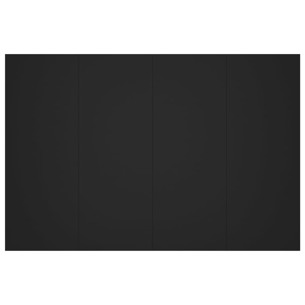 vidaXL Sengegavl svart 120x1,5x80 cm konstruert tre