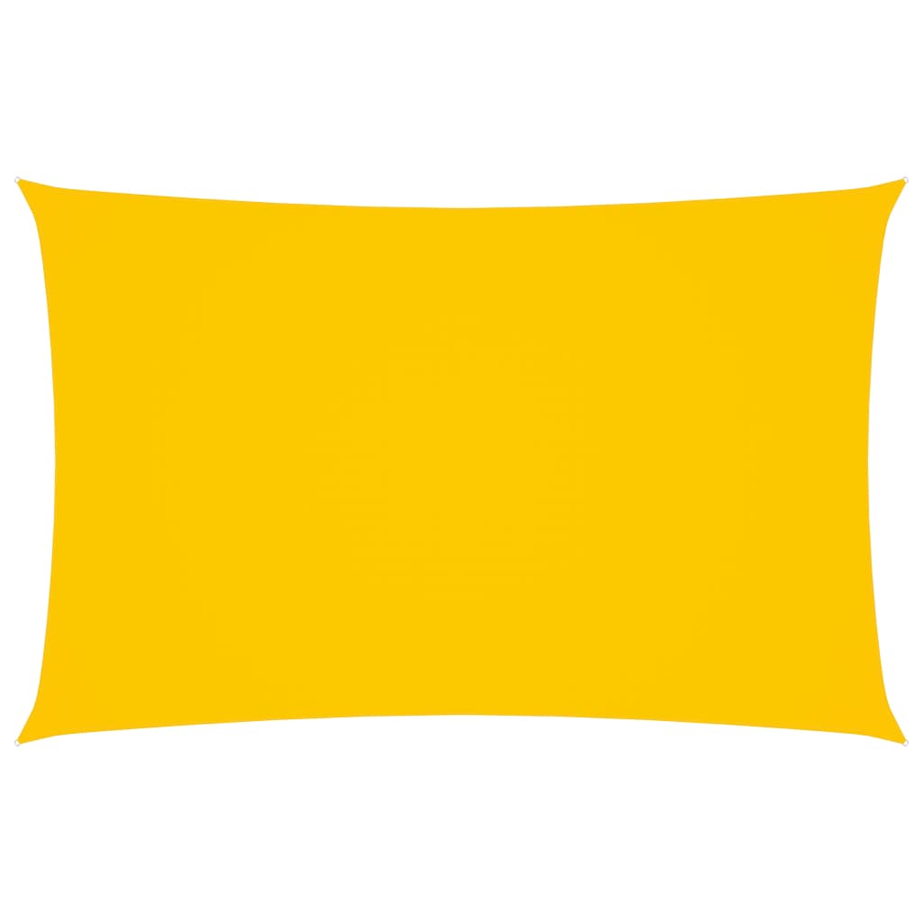 vidaXL Solseil oxfordstoff rektangulær 2x5 m gul