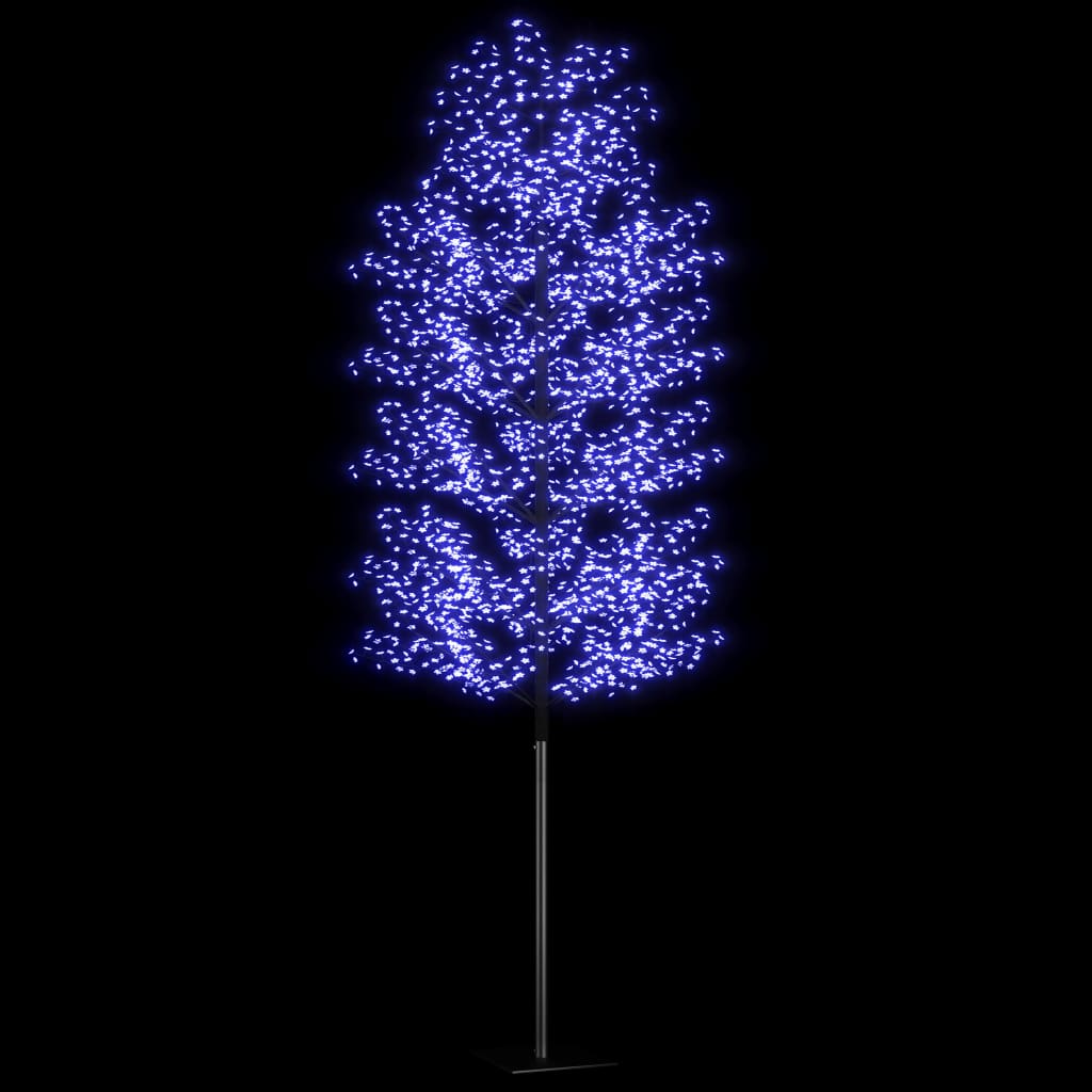 vidaXL Juletre 2000 lysdioder blått lys kirsebærblomst 500 cm