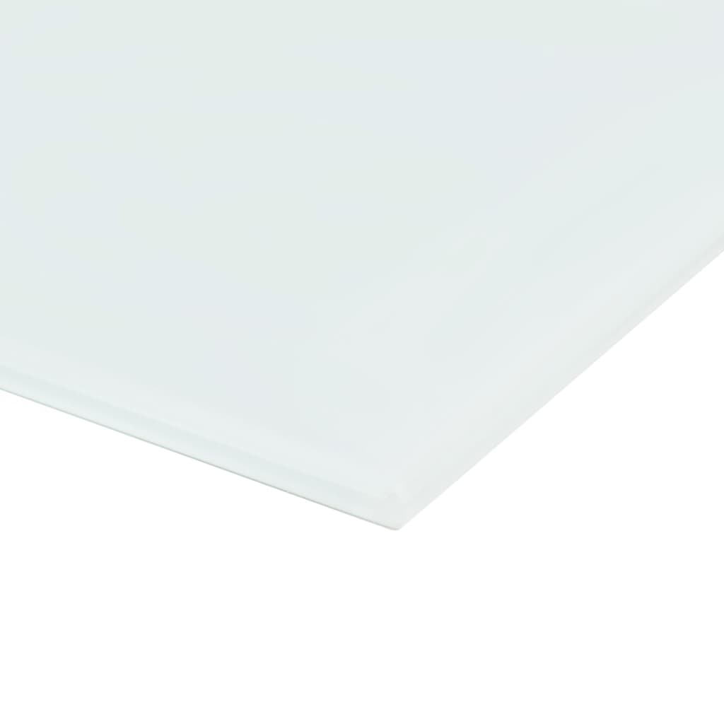 vidaXL Veggmontert magnetisk tavle glass hvit 100x60 cm
