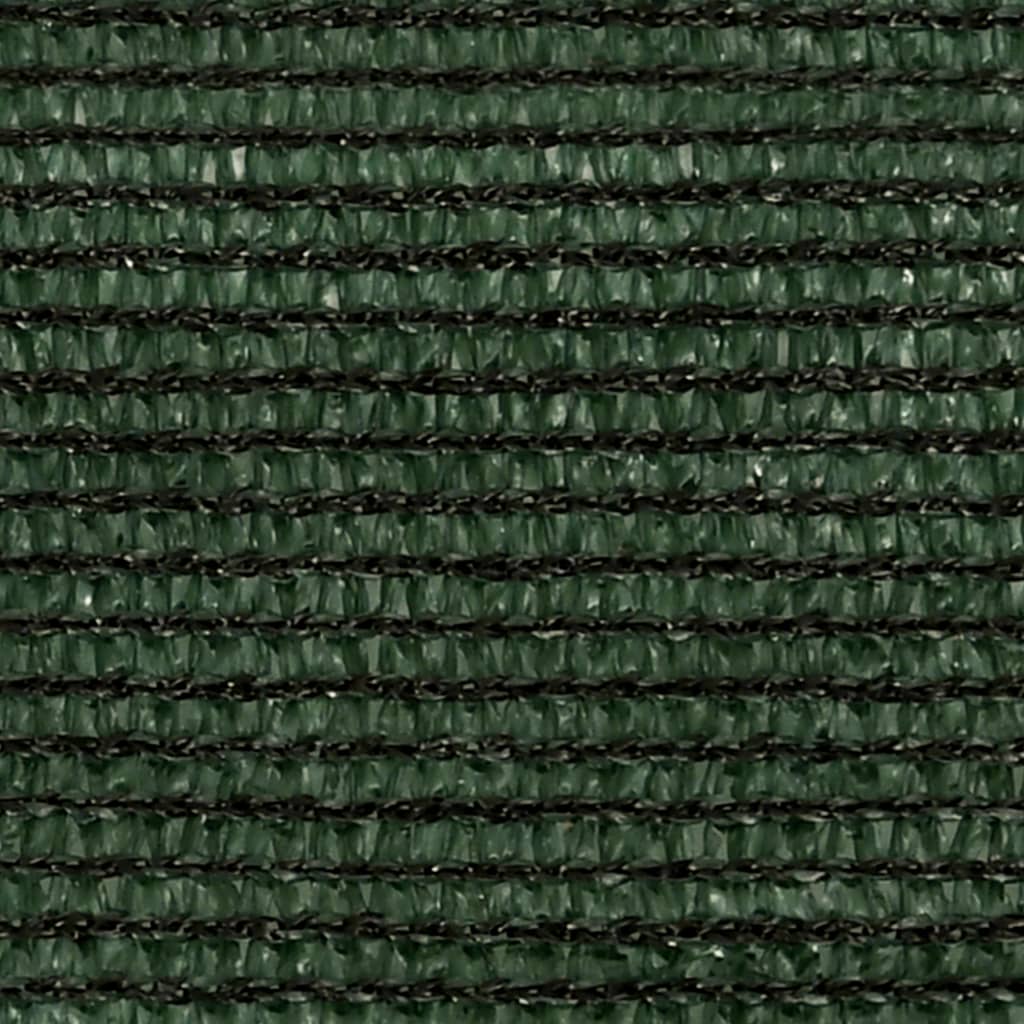 vidaXL Solseil 160 g/m² mørkegrønn 3,6x3,6x3,6 m HDPE