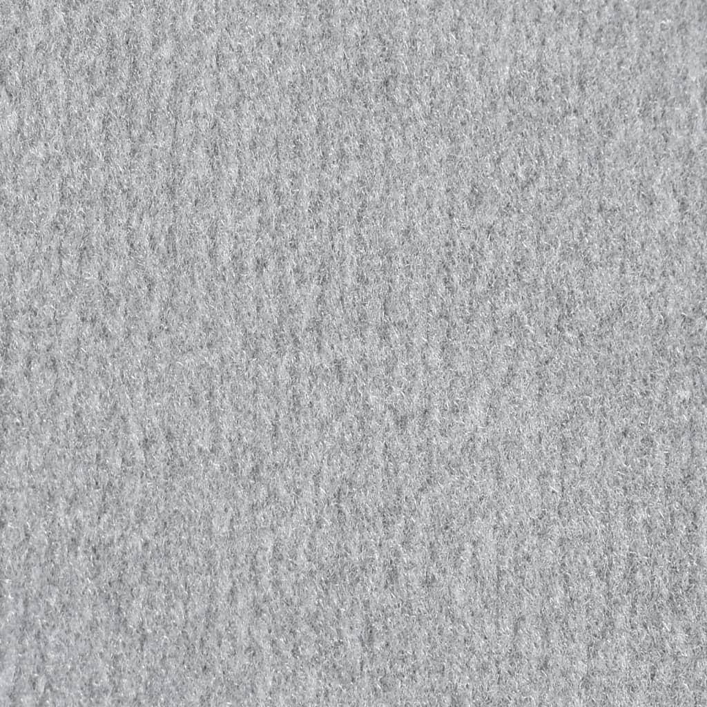 vidaXL Gulvteppe BFC grå med motiv 80x250 cm