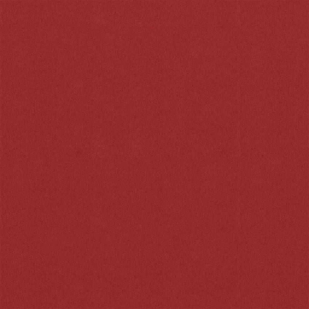 vidaXL Balkongskjerm rød 120x600 cm oxfordstoff