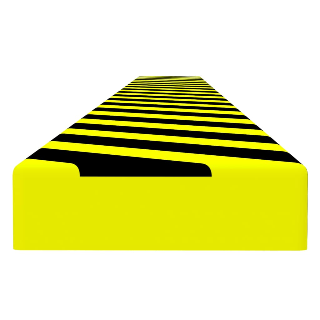 vidaXL Hjørnebeskytter gul og svart 6x2x101,5 cm PU