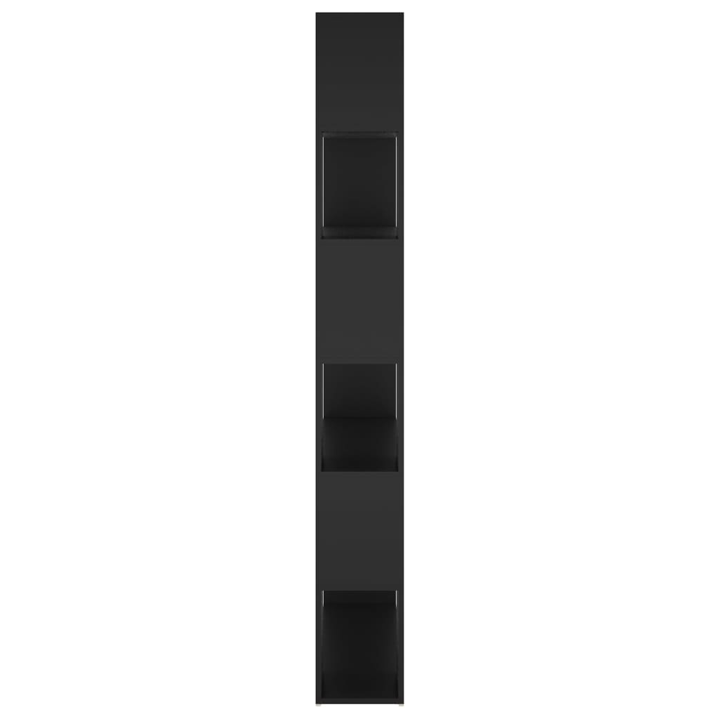 vidaXL Bokhylle/romdeler svart 100x24x188 cm