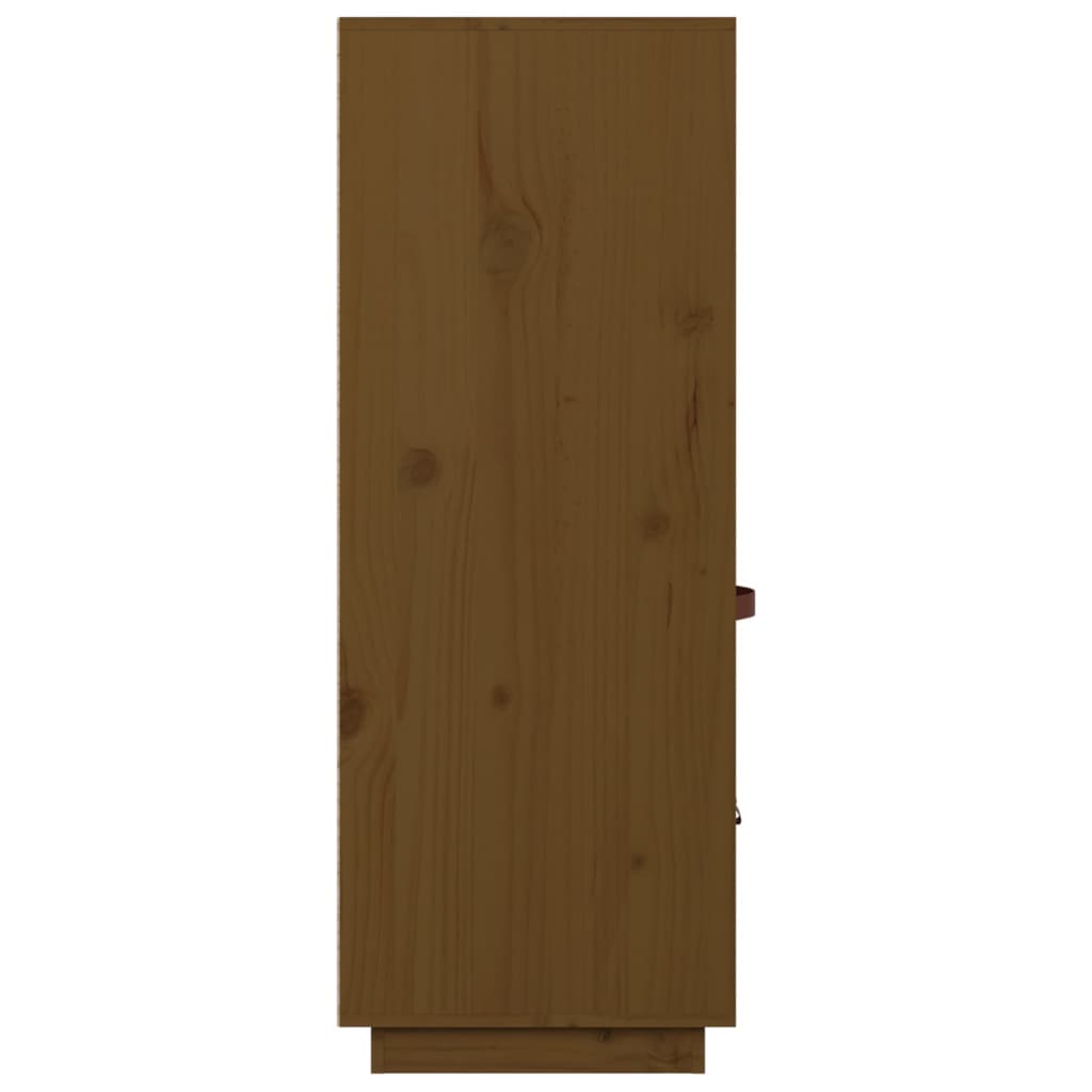 vidaXL Highboard honningbrun 67x40x108,5 cm heltre furu