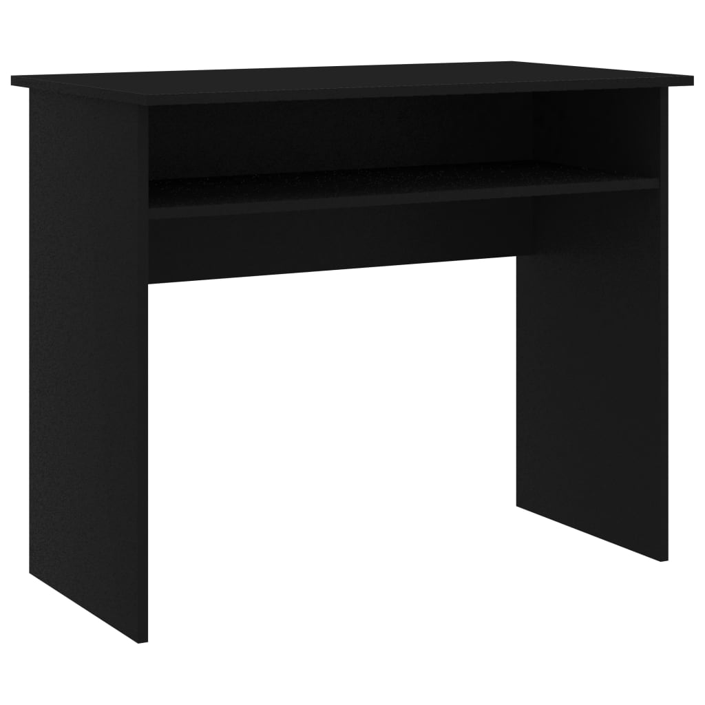 vidaXL Skrivebord svart 90x50x74 cm sponplate