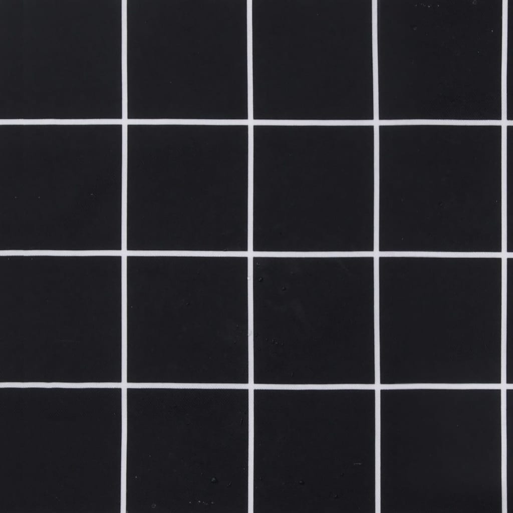 vidaXL Pallepute svart rutemønster 60x60x8 cm oxford stoff