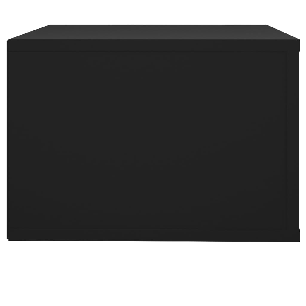 vidaXL Veggmonterte nattbord 2 stk svart 50x36x25 cm