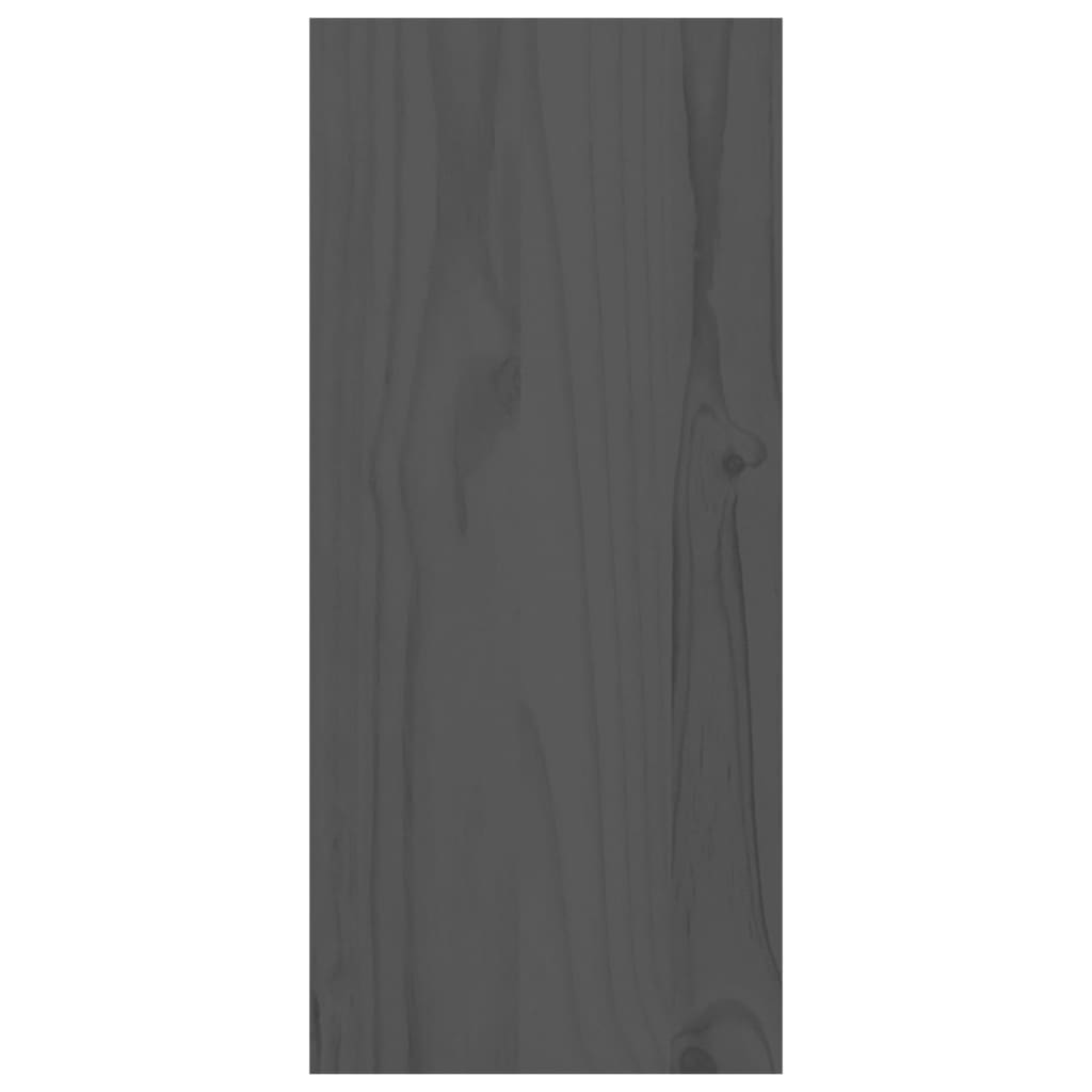 vidaXL Vinhylle grå 56x25x56 cm heltre furu