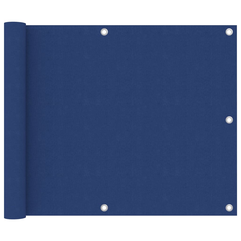 vidaXL Balkongskjerm blå 75x400 cm oxfordstoff
