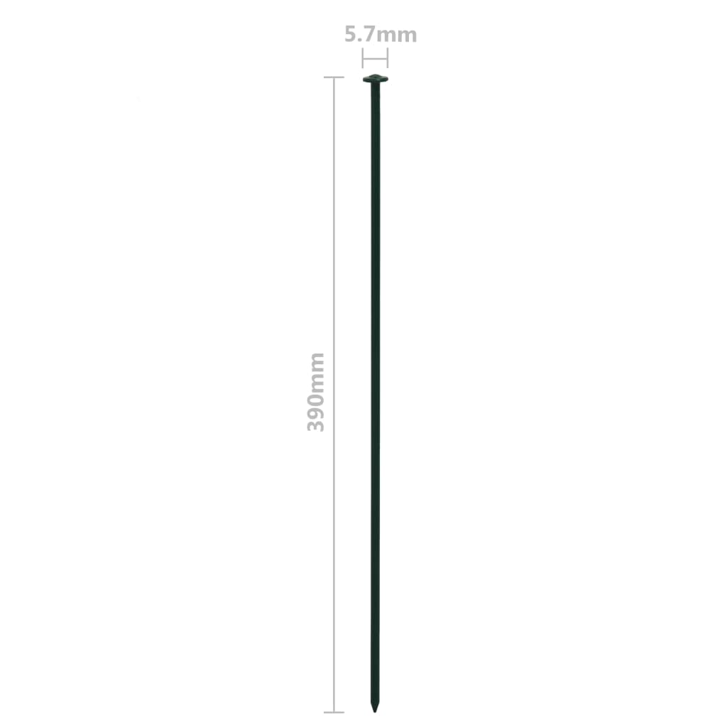 vidaXL Buet gjerdesett 77,3x26 cm grønn