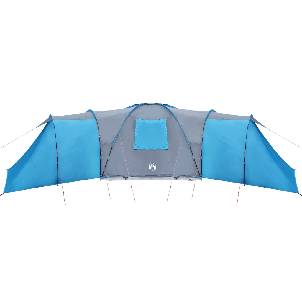 vidaXL Kuppeltelt for camping 12 personer blå vanntett