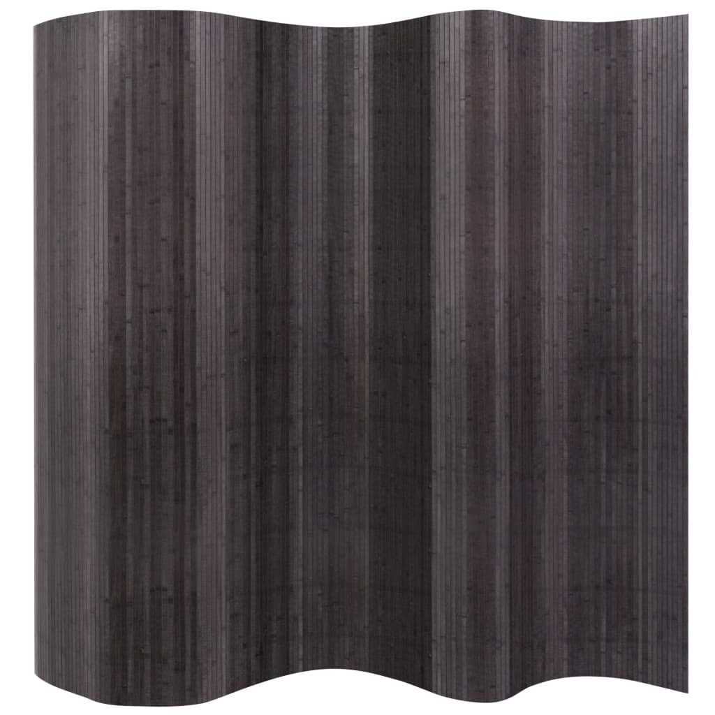 vidaXL Romdeler bambus grå 250x165 cm