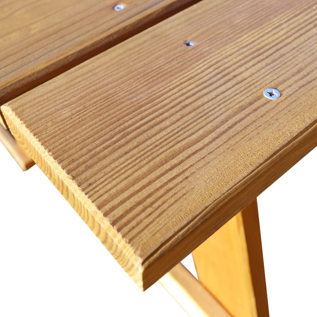 vidaXL Piknikbord med benker impregnert furu 150x184x80 cm