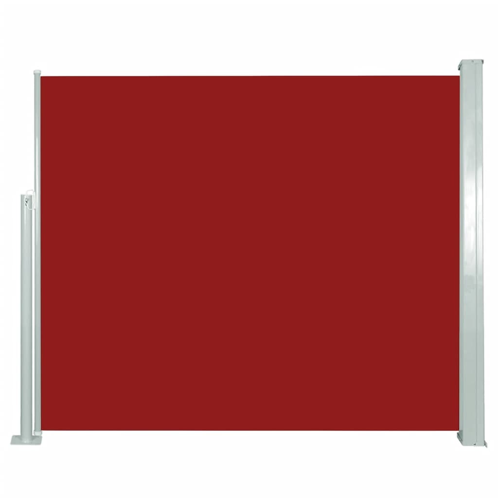 vidaXL Uttrekkbar sidemarkise 120 x 300 cm rød