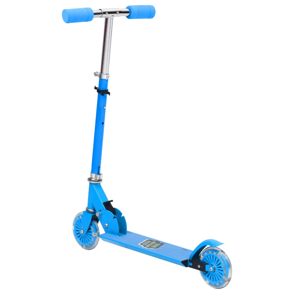 vidaXL Sparkesykkel for barn 2 hjul justerbart aluminiumshåndtak blå