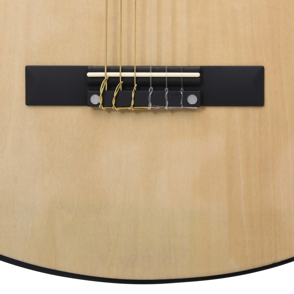 vidaXL Klassisk gitar for nybegynnere 4/4 39" lind