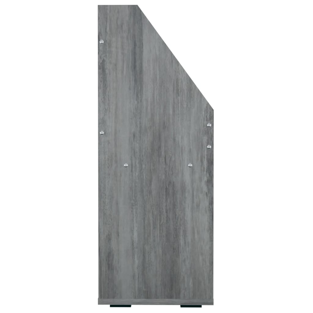 vidaXL Magasinhylle for barn betonggrå 71x30x78,5 cm konstruert tre