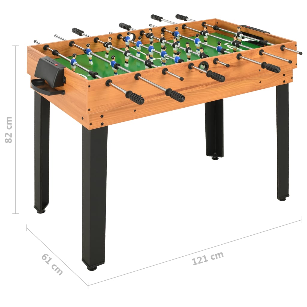 vidaXL Multi-spillbord 15-i-1 121x61x82 cm lønnetre