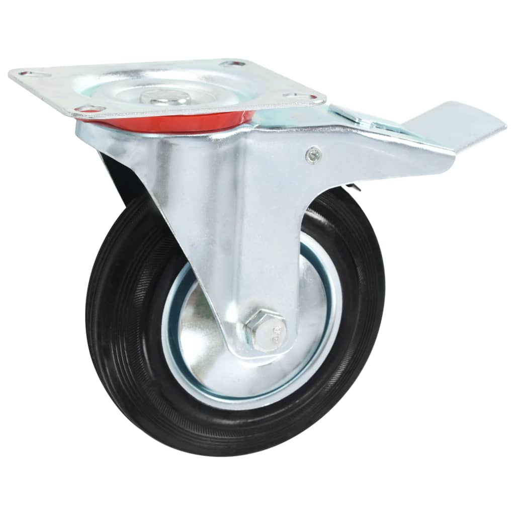 vidaXL Svinghjul med doble bremser 4 stk 160 mm