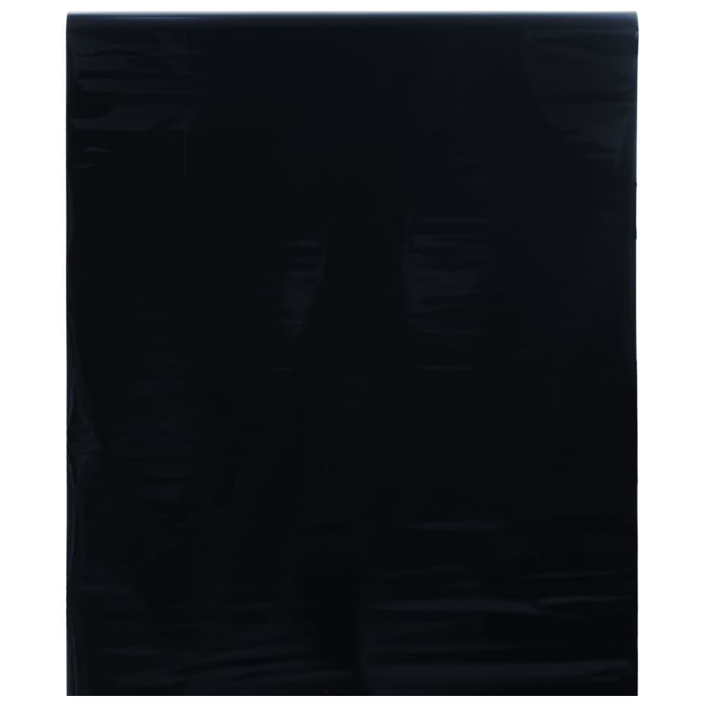 vidaXL Vindusfilm statisk frostet svart 90x1000 cm PVC