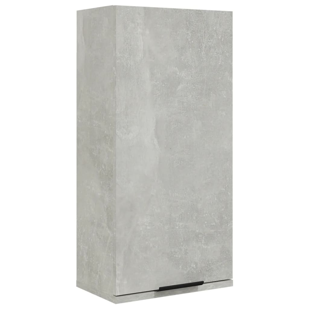 vidaXL Vegghengt baderomsskap betonggrå 32x20x67 cm