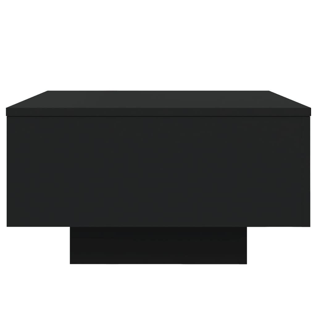 vidaXL Sofabord med LED-lys svart 55x55x31 cm