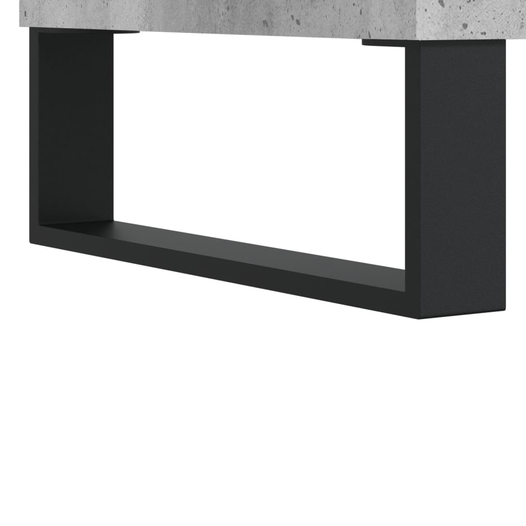 vidaXL Highboard betong grå 69,5x34x180 cm konstruert tre