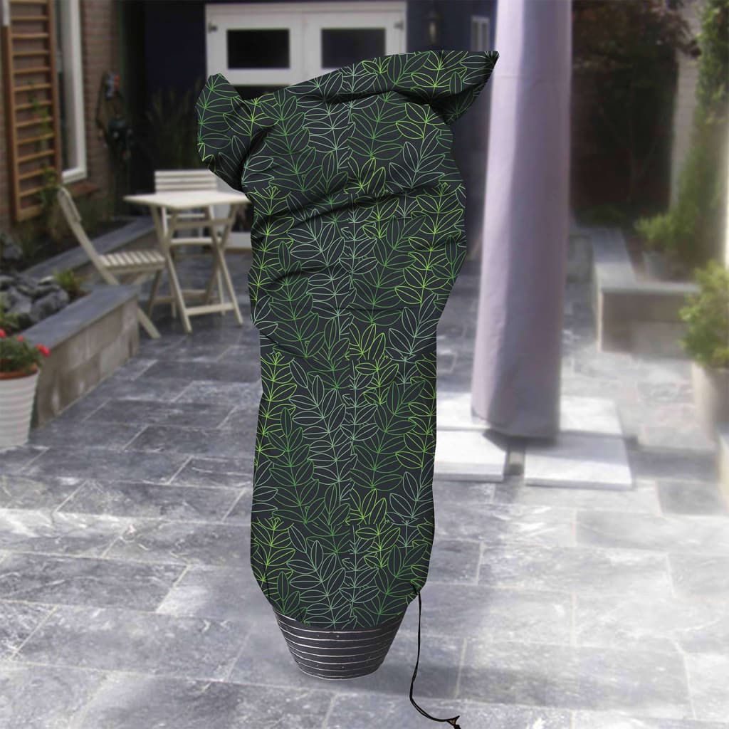 Capi Plantetrekk liten 75x150 cm svart og grønt trykk