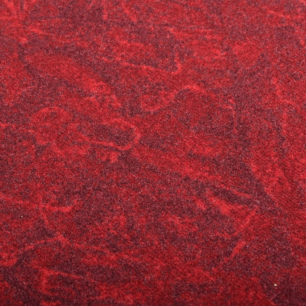 vidaXL Teppeløper 100x300 cm rød sklisikker