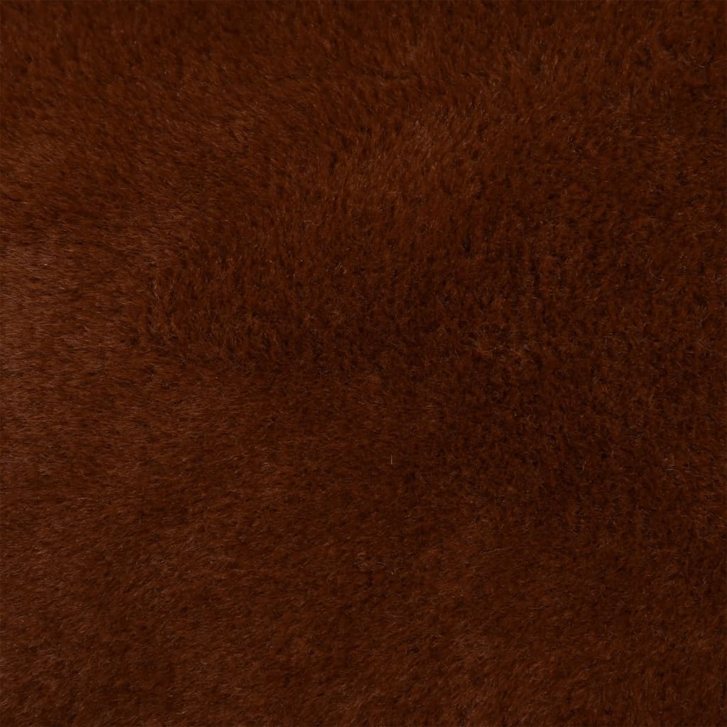 vidaXL Hundeseng brun 65x50x20 cm fleece med linutseende