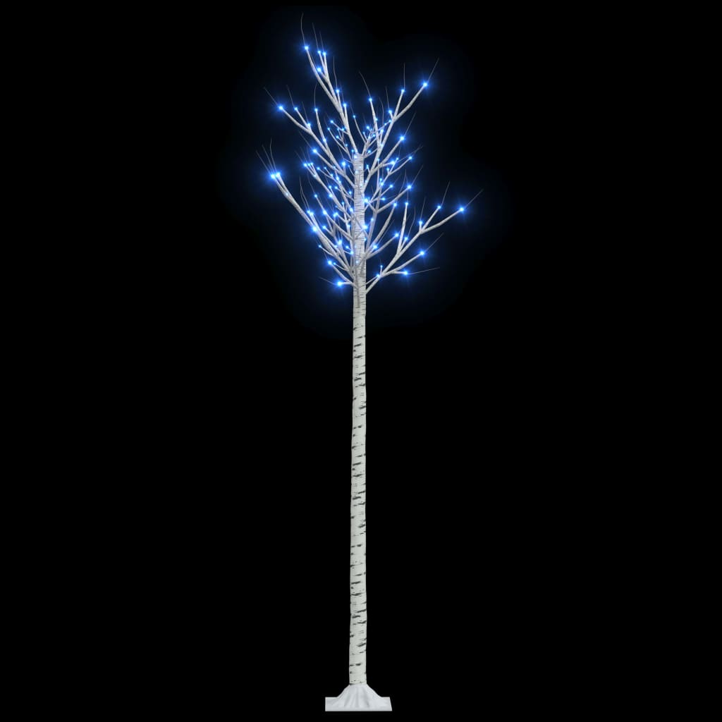 vidaXL Juletre 200 LED-dioder 2,2m blå silje innendørs og utendørst