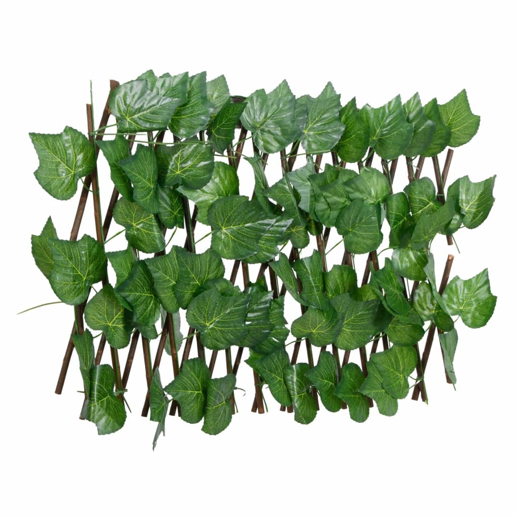 vidaXL Utvidbart espalier kunstige drueblader grønn 5 stk 180x20 cm