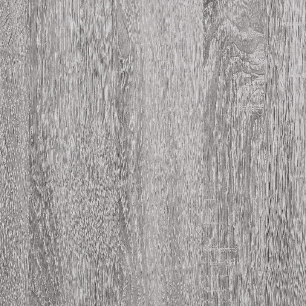 vidaXL Konsollbord med hyller grå sonoma 100x35x75 cm