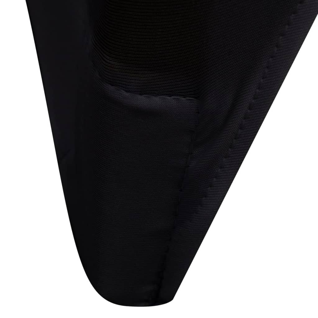 vidaXL Stoltrekk elastisk svart 30 stk
