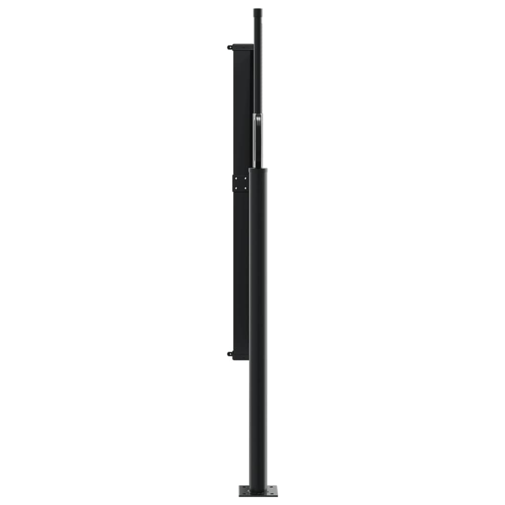 vidaXL Uttrekkbar sidemarkise svart 120x300 cm