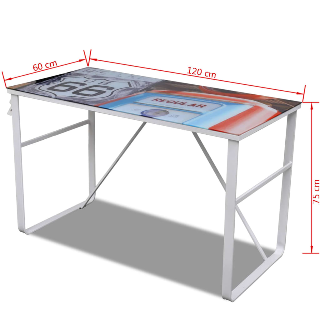 Unikt rektangulært skrivebord