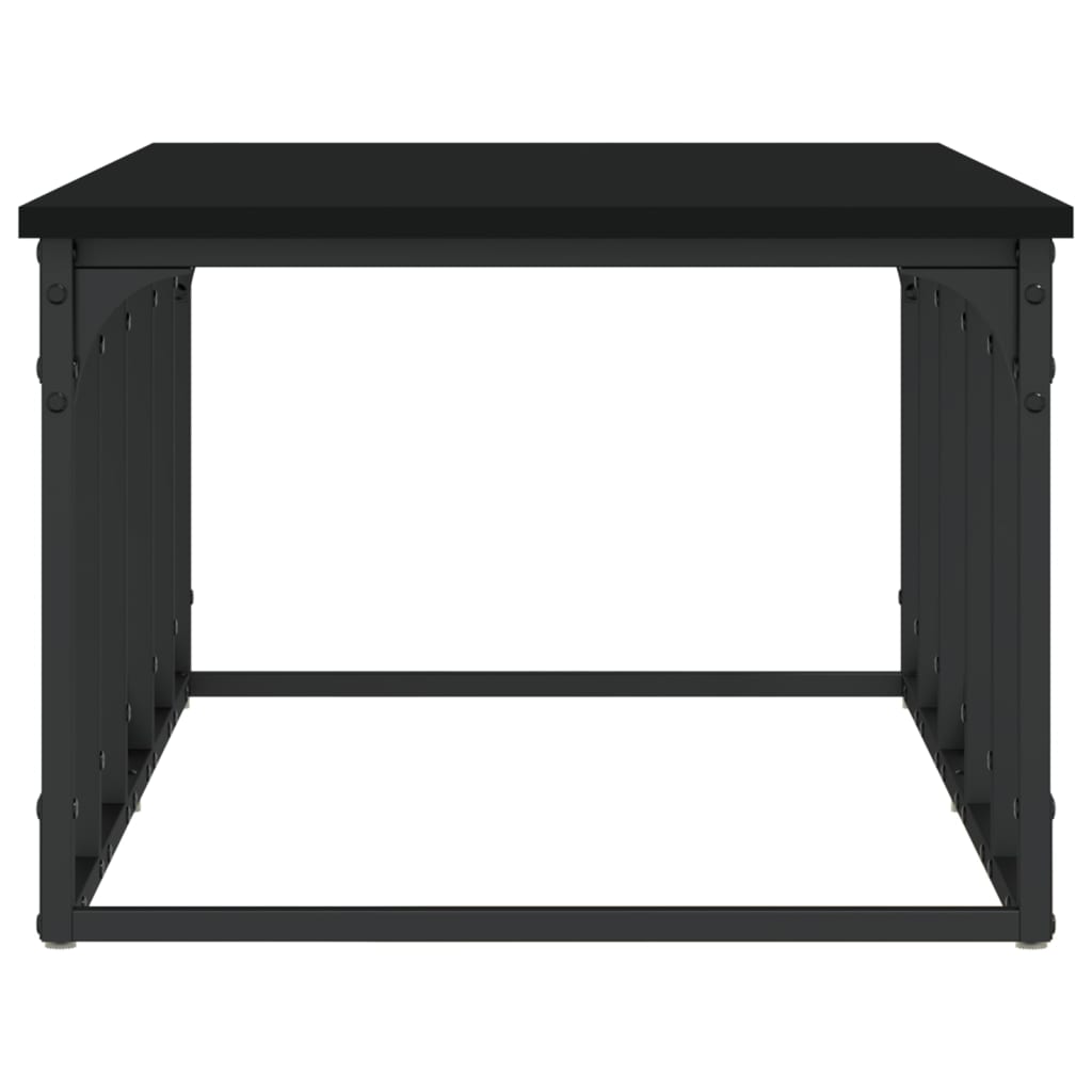 vidaXL Salongbord svart 100x50x35,5 cm konstruert tre