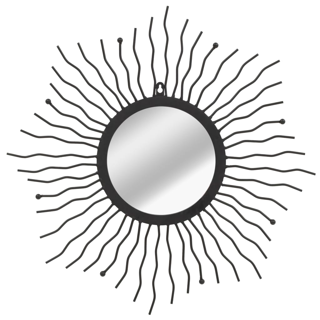 vidaXL Hagespeil solstråle 60 cm svart