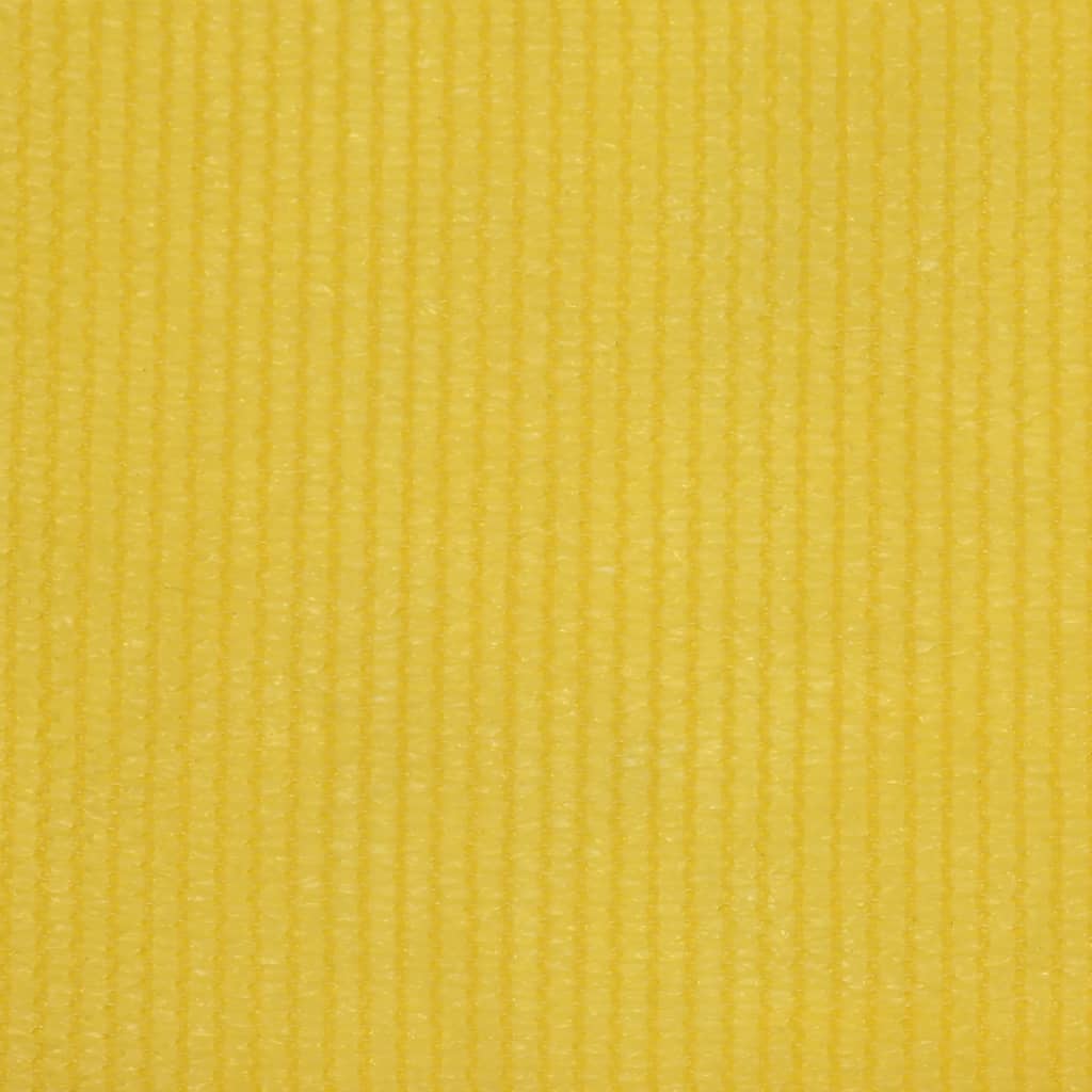 vidaXL Balkongskjerm gul 75x300 cm HDPE