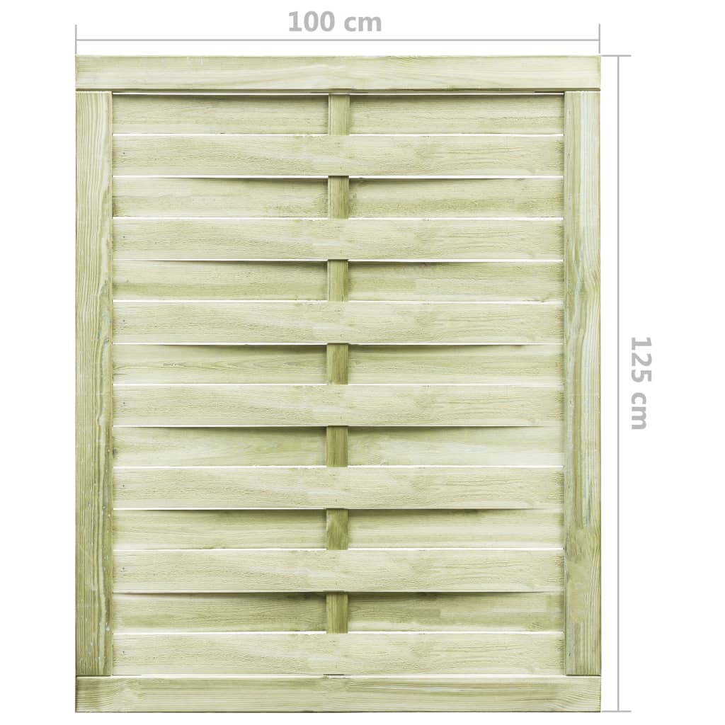 vidaXL Hageport impregnert furu 100x125 cm grønn