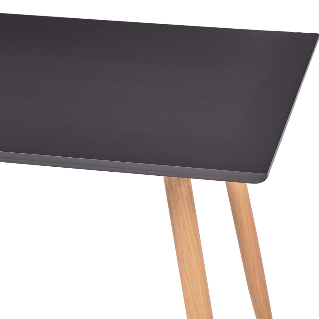 vidaXL Spisebord grå og eik 120x60x74 cm MDF