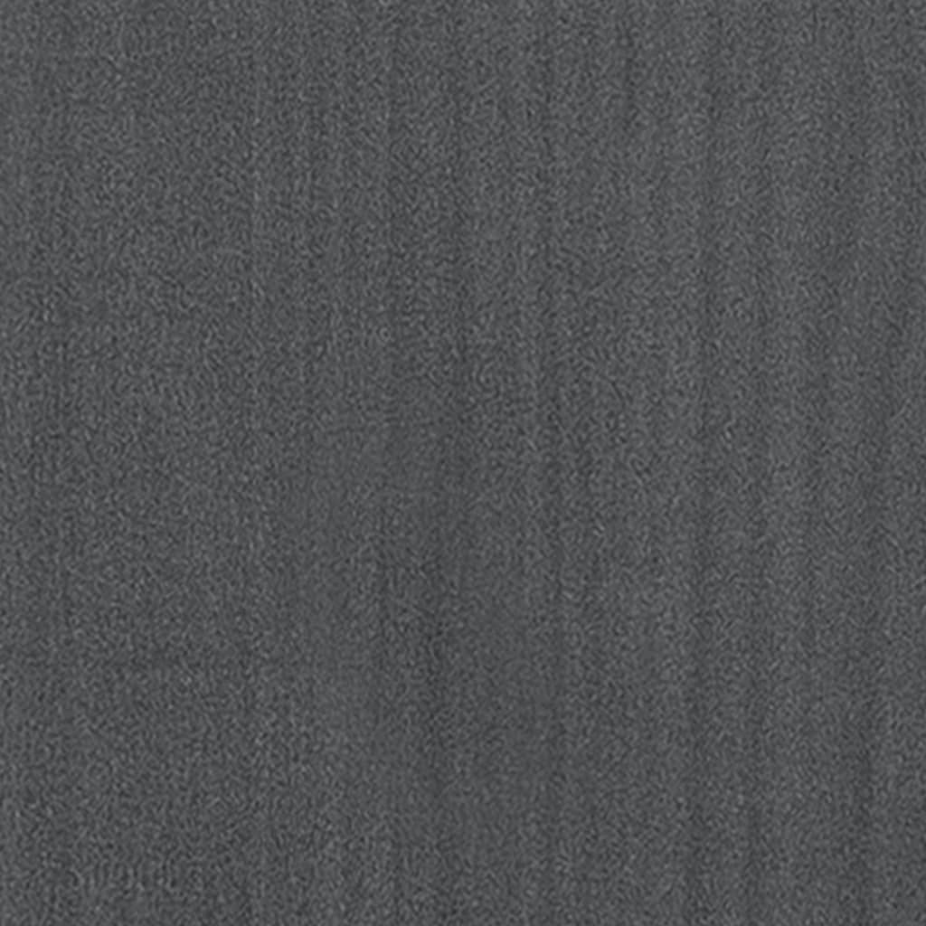 vidaXL Bokhylle grå 70x33x110 cm heltre furu