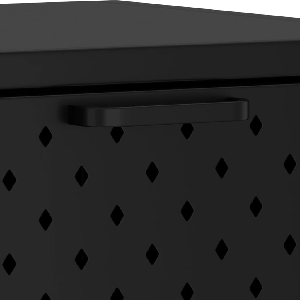 vidaXL Konsollbord svart 72x35x75 cm stål