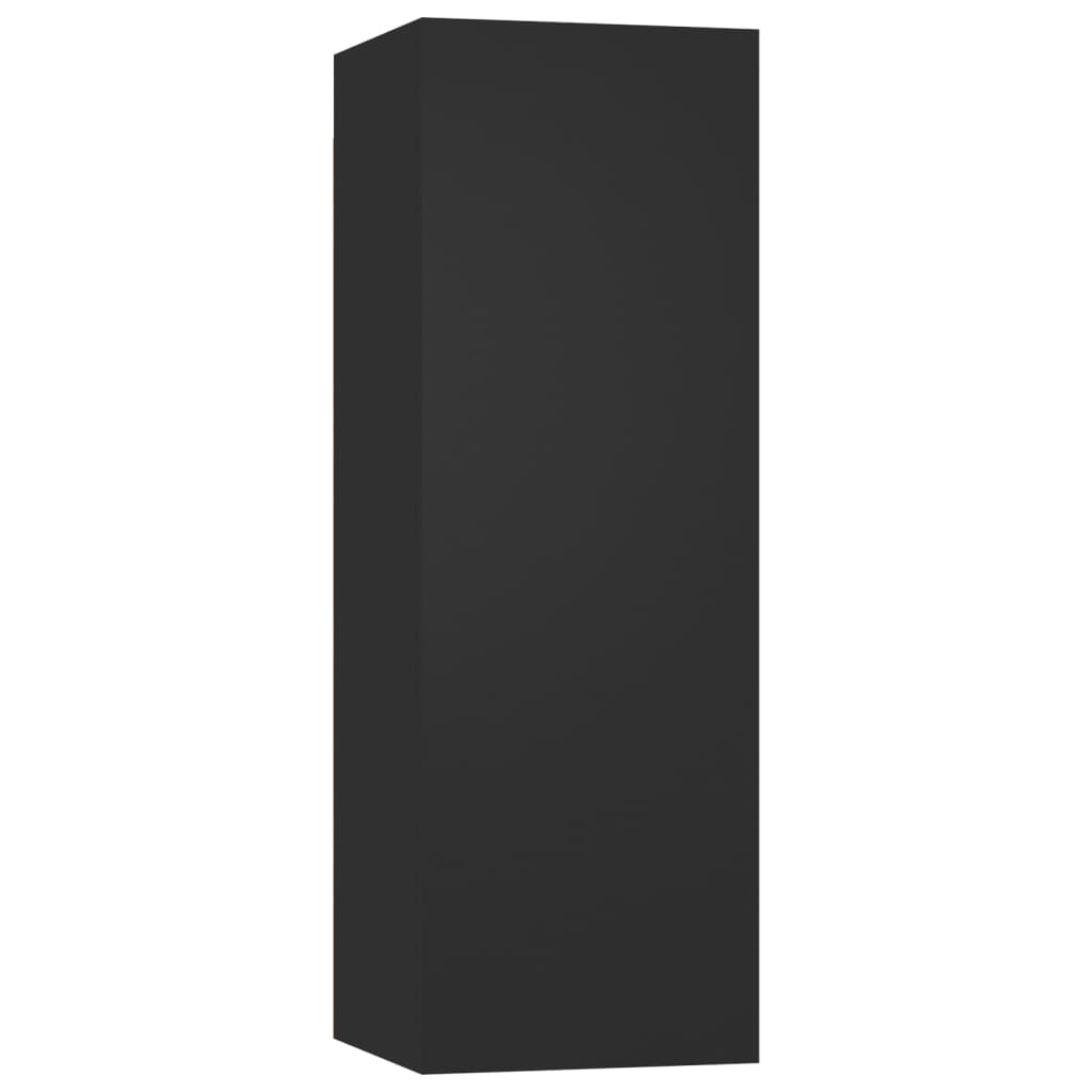 vidaXL TV-benk 2 stk svart 30,5x30x90 cm sponplate