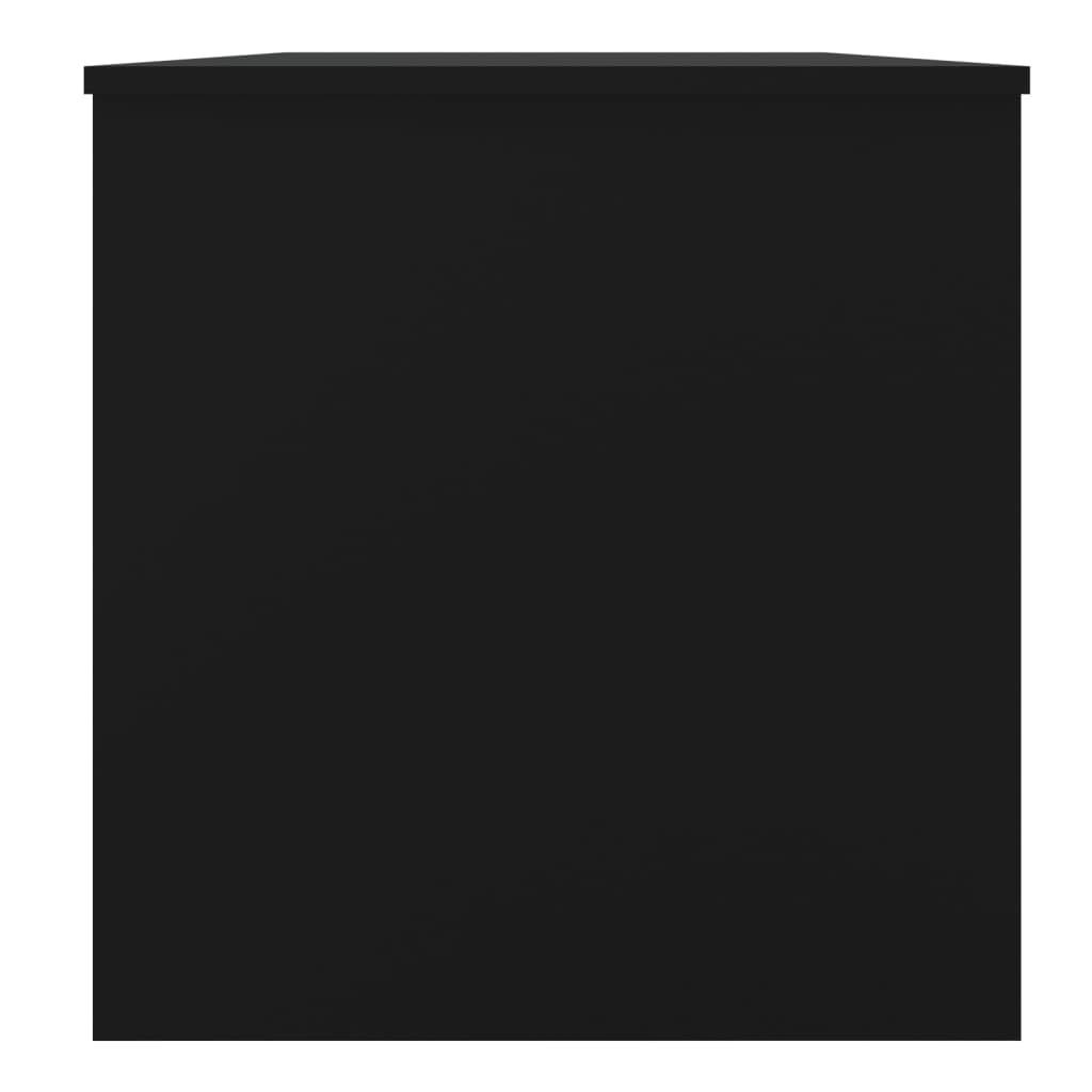 vidaXL Salongbord svart 102x50x52,5 cm konstruert tre