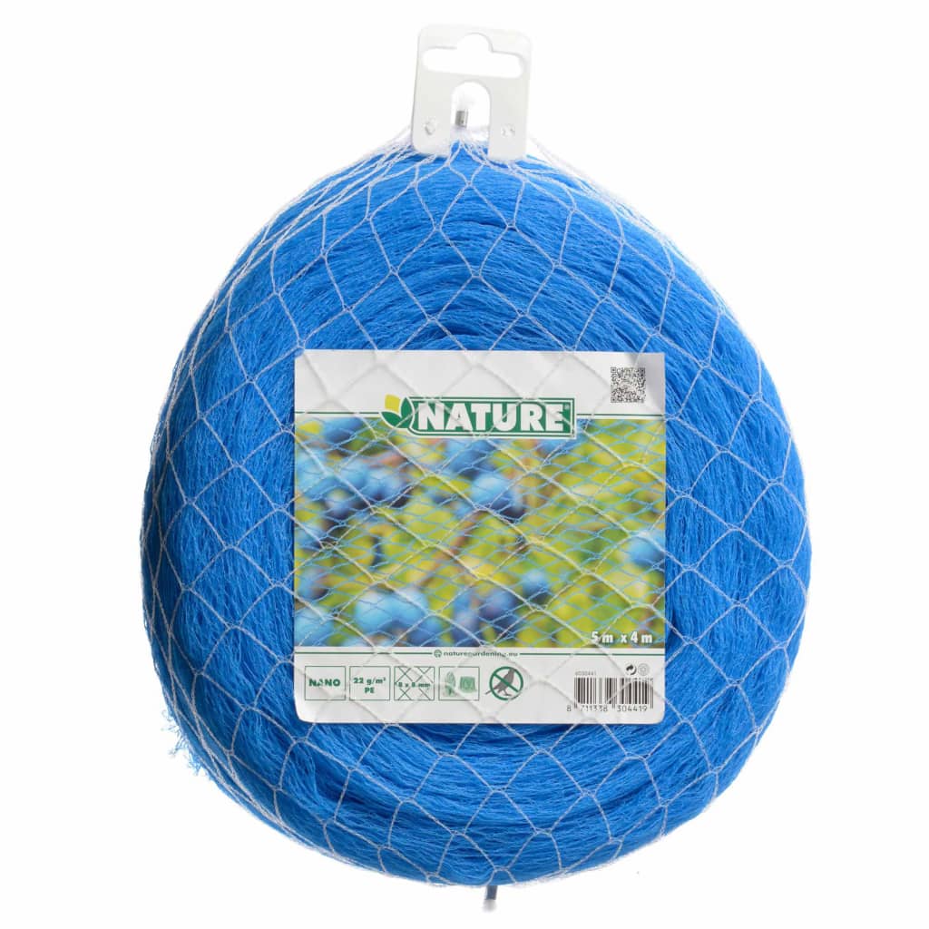 Nature Fuglenett Nano 10x4 m blå